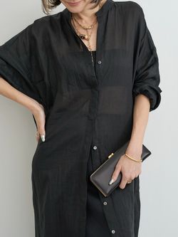 Ramie Shirts Dressのコーディネートスナップ（STAFF.S）｜L