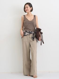 CTN*LINEN Camisole ／コットンリネン キャミ ☆アパルトモン LINEN CAMISOLEのコーディネートスナップ（STAFF.S）｜L'Appartement