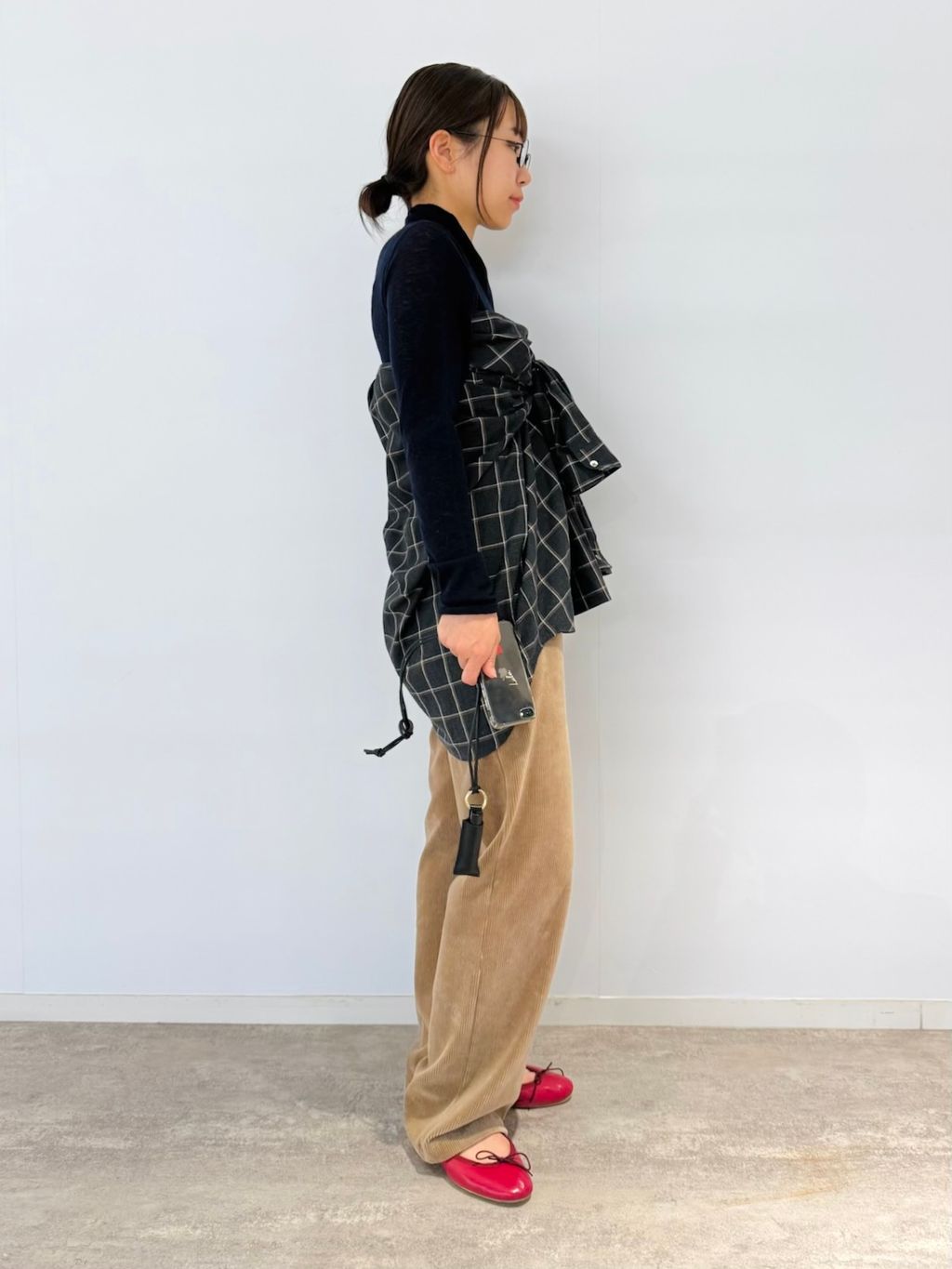 ネルチェックシャツのコーディネートスナップ（miyu）｜EDIT. FOR LULU