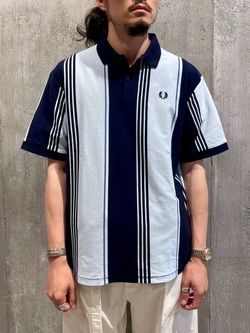 FRED PERRY / フレッドペリー 別注 ストライプ ピケ ポロシャツの
