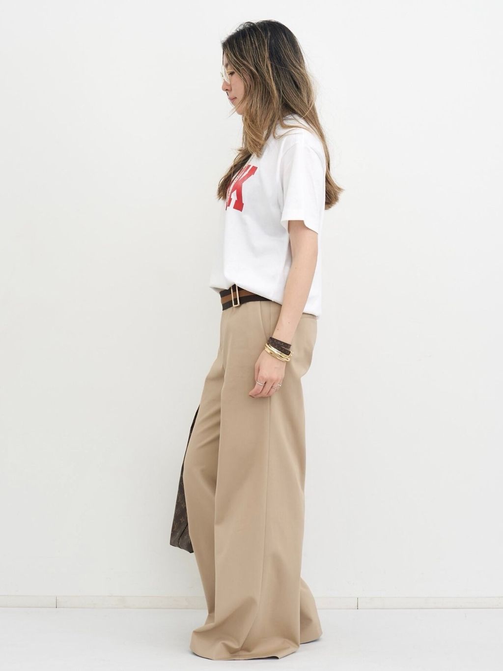 CHINO WIDE PANTSのコーディネートスナップ（BUYER.N）｜L'Appartement