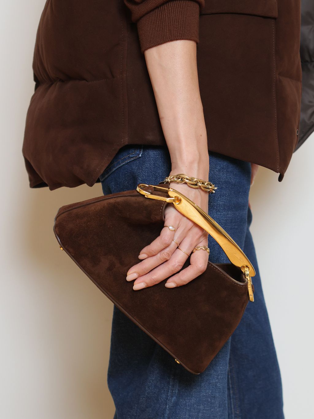 MUSE de Deuxieme Classe HERILLヘリルタンクトップ HERILL/ヘリル】SHEEPLEATHER ベストのコーディネートスナップ（MUSE
