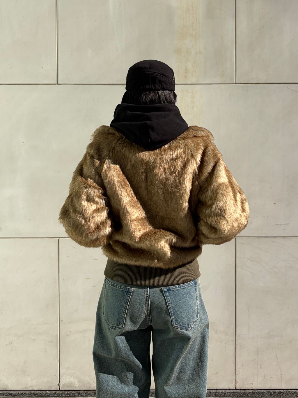 フェイクファーブルゾンのコーディネートスナップ（mao）｜Oriens