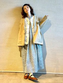 ウェーブローンコバナ ampleプルワンピースのコーディネートスナップ