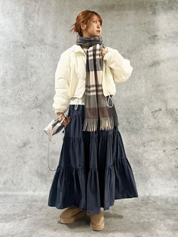 パディングショートブルゾンのコーディネートスナップ（ami）｜Spick 