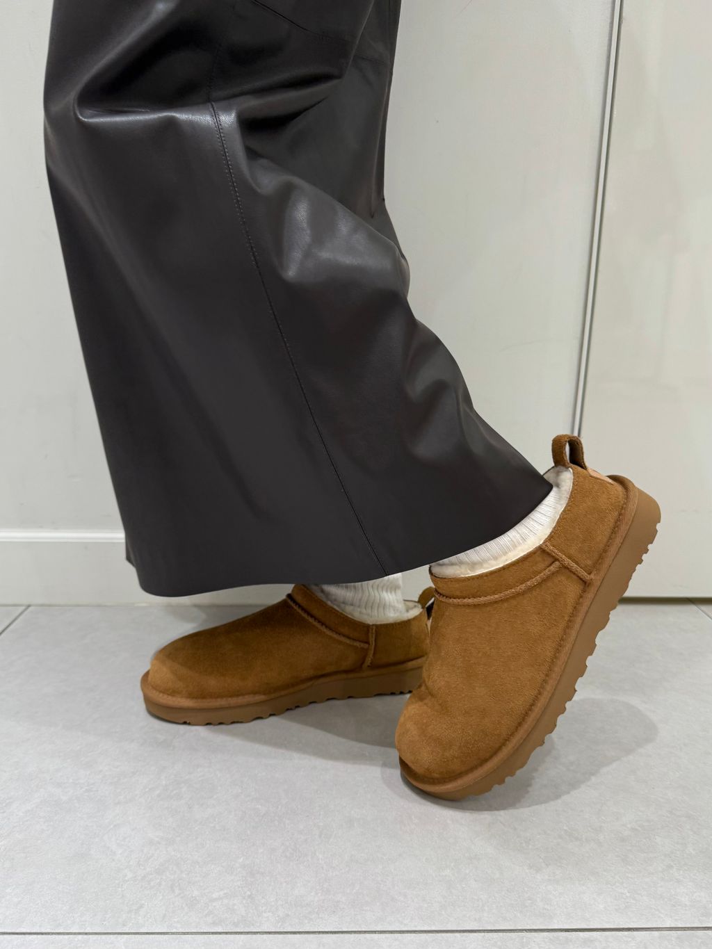 ミンクエコファーベストのコーディネートスナップ（momoka）｜SLOBE