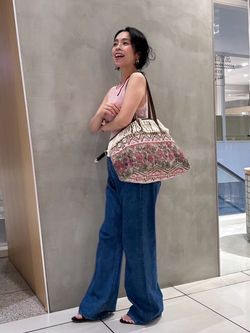 IENA LA BOUCLE SPRINTEXジャカードトートバッグ（トートバッグ