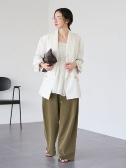 PEAKED LAPEL ジャケットのコーディネートスナップ（Nene）｜Plage 