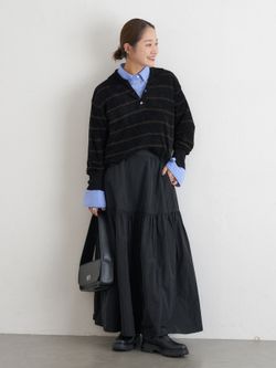 ベロアニットロングスリーブポロシャツ（ニット／セーター）｜JOURNAL