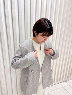 &NAVY ツィーディーダブルジャケットのコーディネートスナップ（sen