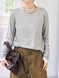 新色有り / 追加予約》シアーボートネックプルオーバーの