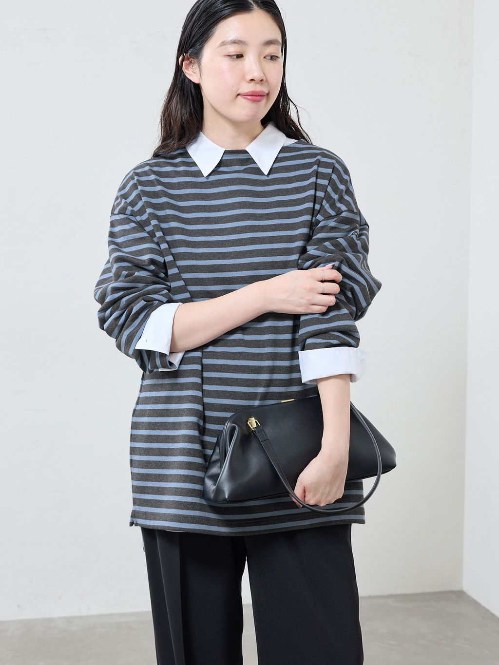 トップス IENA SAINT JAMES OUESSANT LOOSE SAINT JAMES/セントジェームス 別注 OUESSANT LOOSE カットソー 20JCの