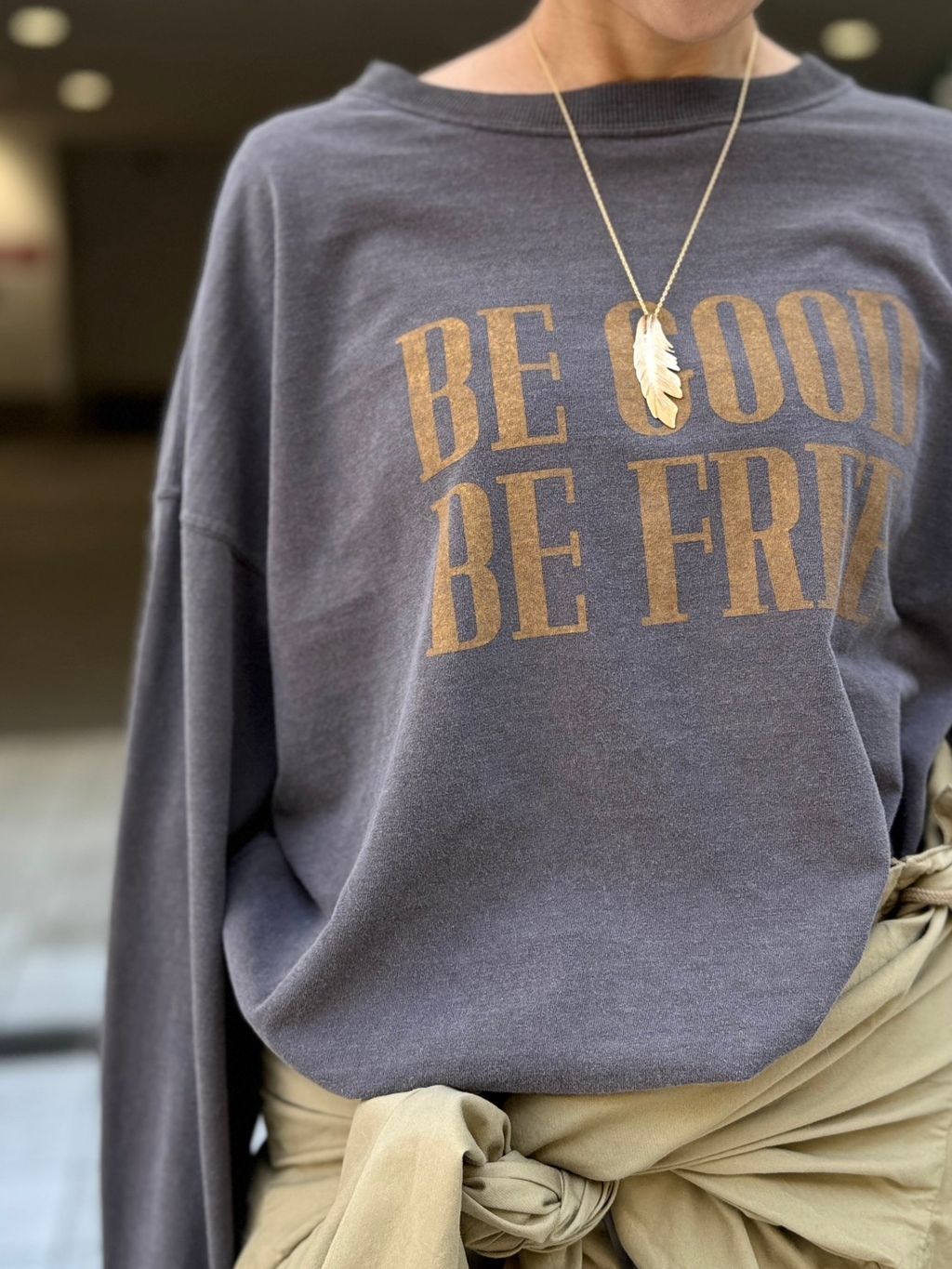 REMI RELIEF/レミ レリーフ】 LONG SLEEVE TEEのコーディネート