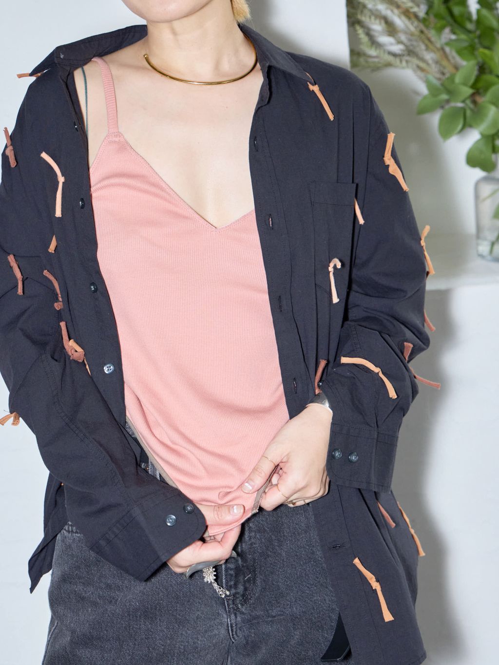 OVERNEATH 別注 BODYSUIT 015-C：ボディスーツのコーディネート