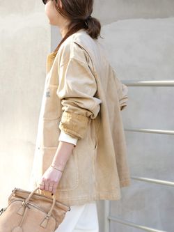 DENIMIST/デニミスト】OVERSIZED CHORE JACKETのコーディネート