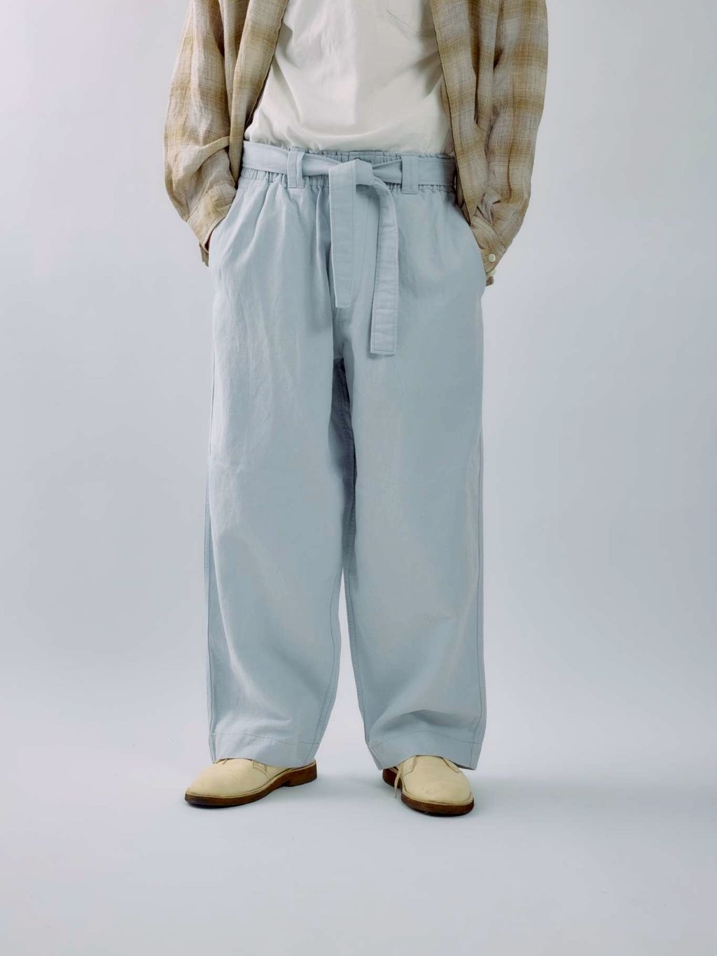Stead / リネン オンブレ ジップ シャツのコーディネートスナップ