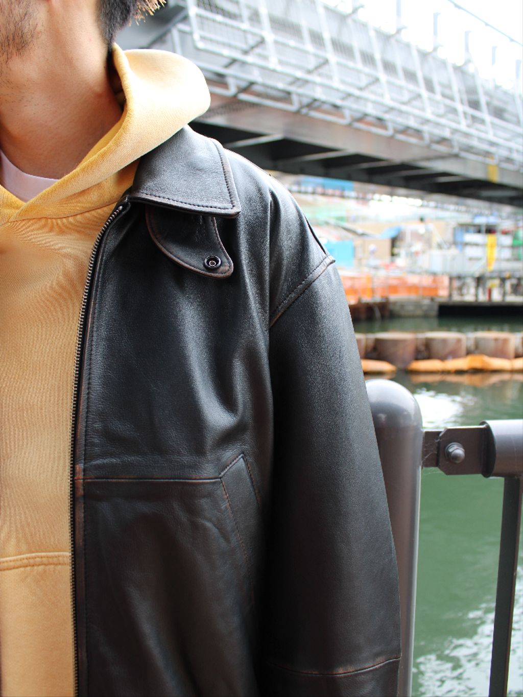 CCU×WISM COMFORTABLE SWINGTOP JACKET COW CCU × WISM別注 COMFORTABLE SWINGTOP JACKET COW（レザージャケット