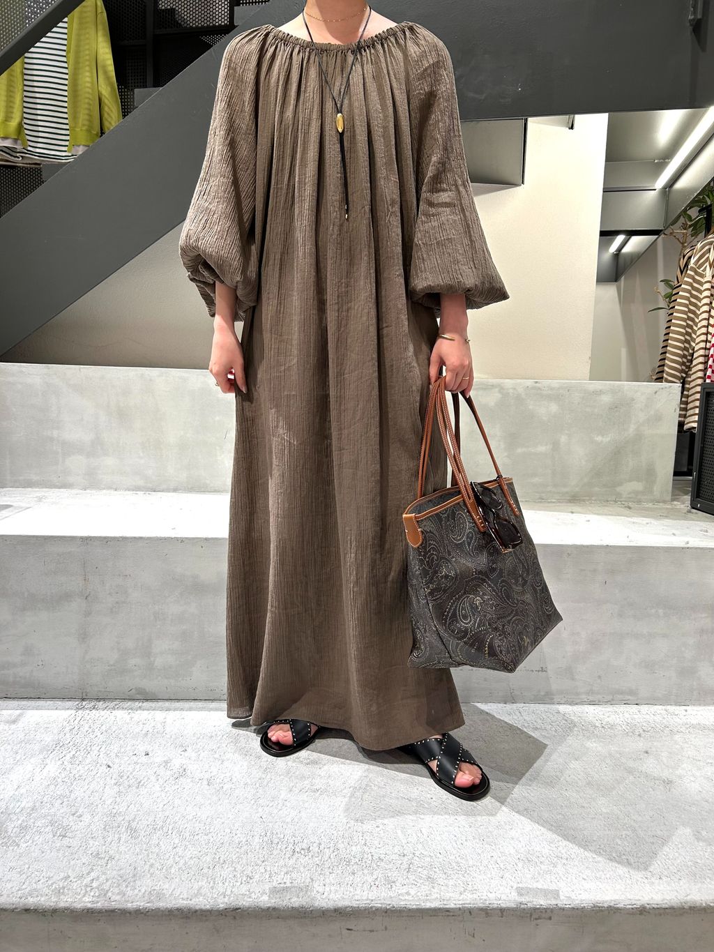 Maison IENA 別注 Raspail/ラスパイユ Smock Dress ワンピース ROP-111