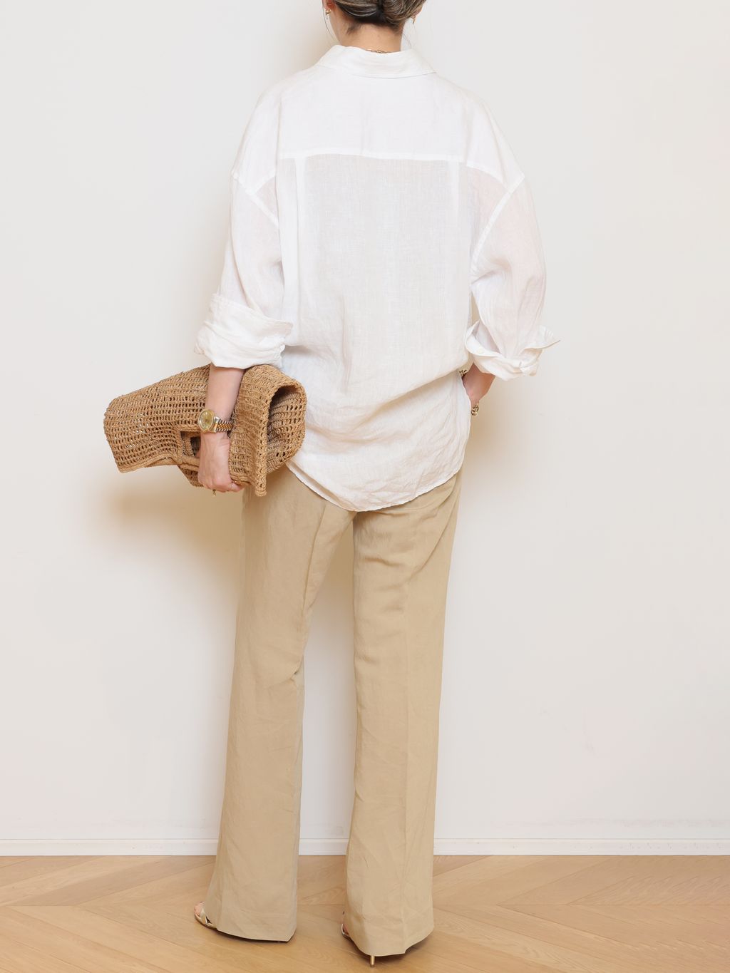 Linen シャツのコーディネートスナップ（MUSE）｜MUSE de Deuxieme