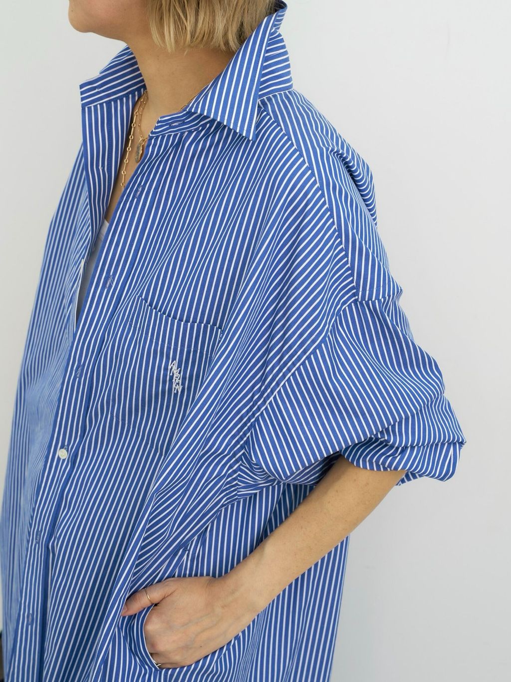 専用 Americanaアメリカーナ STRIPE SHIRT Onepiece AMERICANA/アメリカーナ】 Stripe Shirt Onepeaceのコーディネート