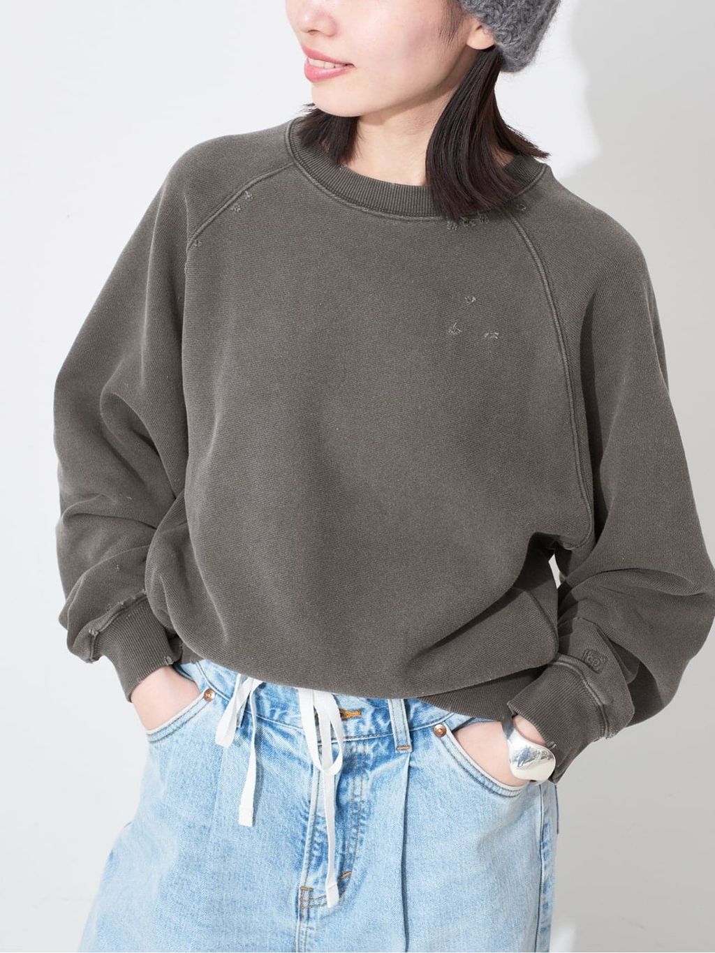 Collegiate Pacific SLOBE IENA別注ダメージスウェット 追加予約》Collegiate Pacific SLOBE別注 ダメージスウェットの