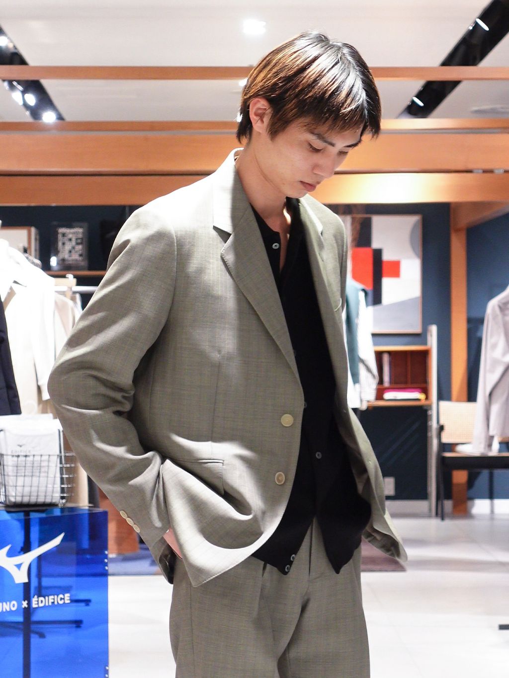 AURALEE (オーラリー) BLUEFACED WOOL JACKETのコーディネートスナップ
