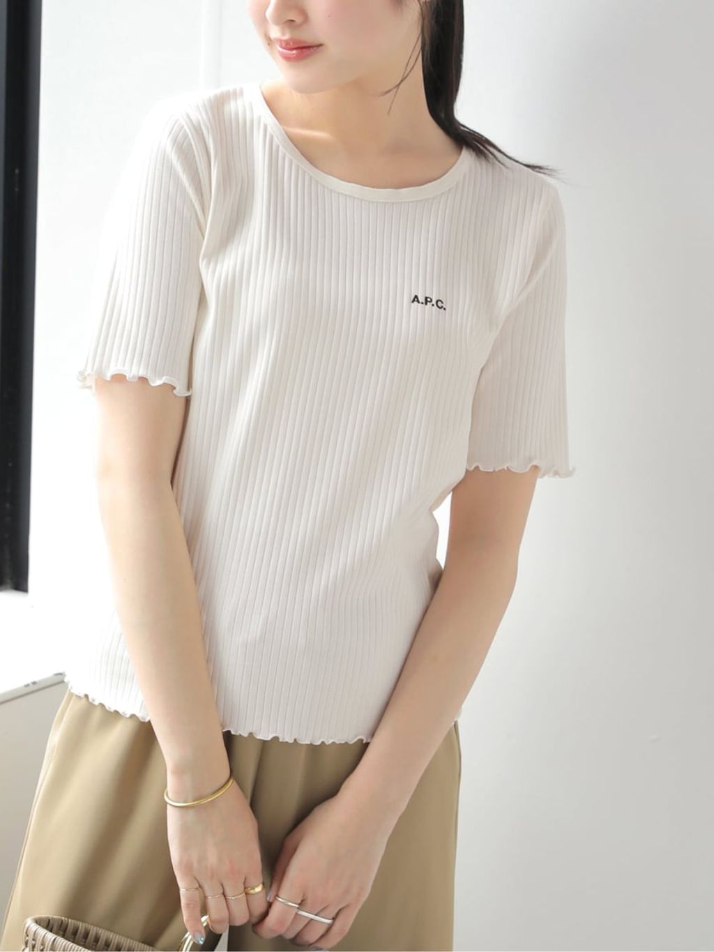 JOURNAL STANDARD relume A.P.C. Tシャツ 新品 追加予約》【A.P.C./アー・ペー・セー】T-SHIRT TRACY-JERSEY：Tシャツ