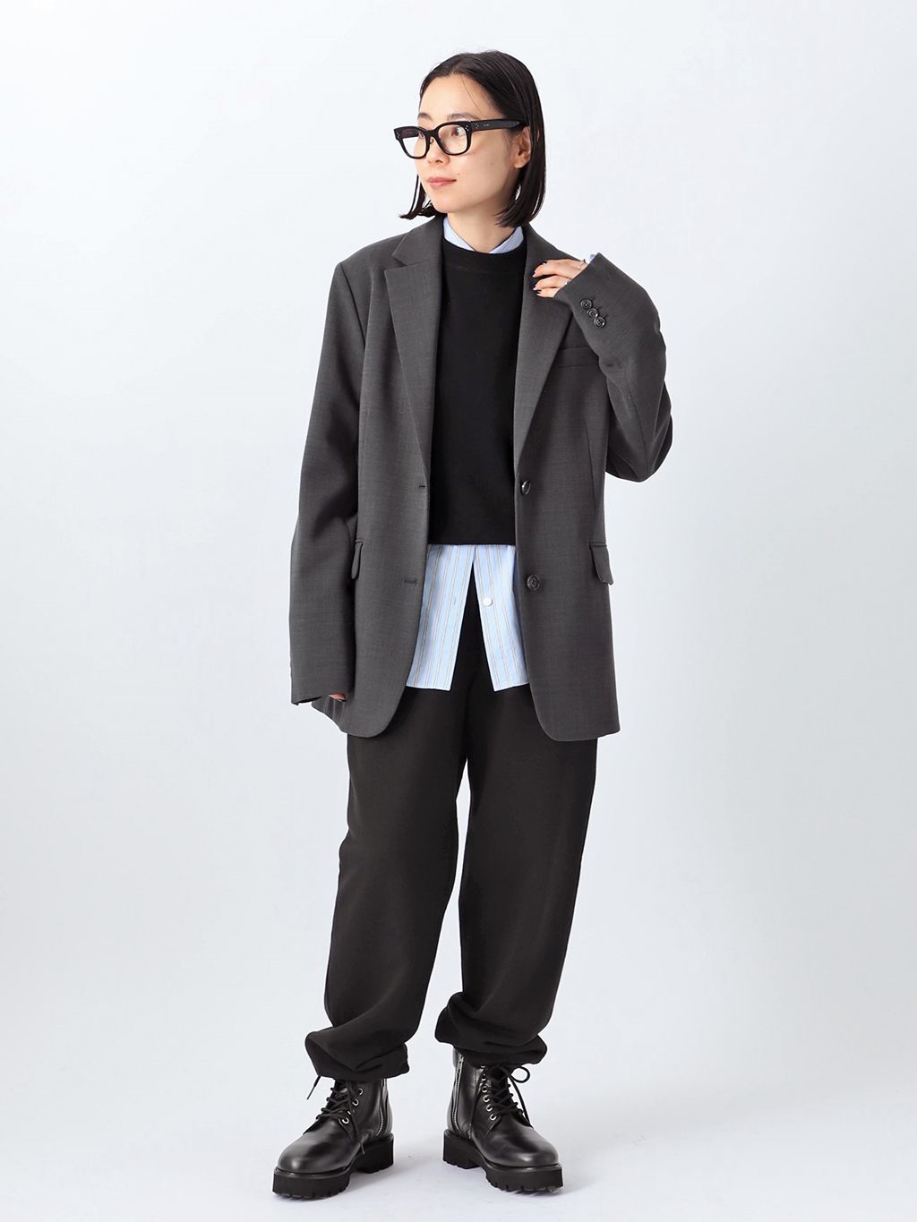 AP STUDIO ストライプジャケット AP STUDIOのコーディネートスナップ（STAFF.Aya）｜AP STUDIO