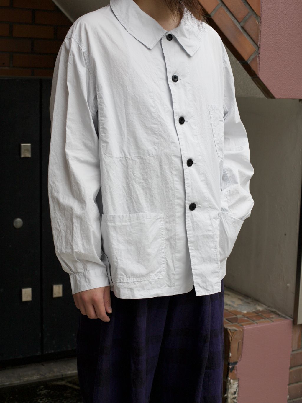OUTIL / ウティ】 VESTE DRAP：ワーク ジャケットのコーディネート