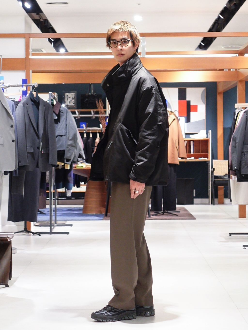 M-65 ライナー ショート モッズコートのコーディネートスナップ（藤田