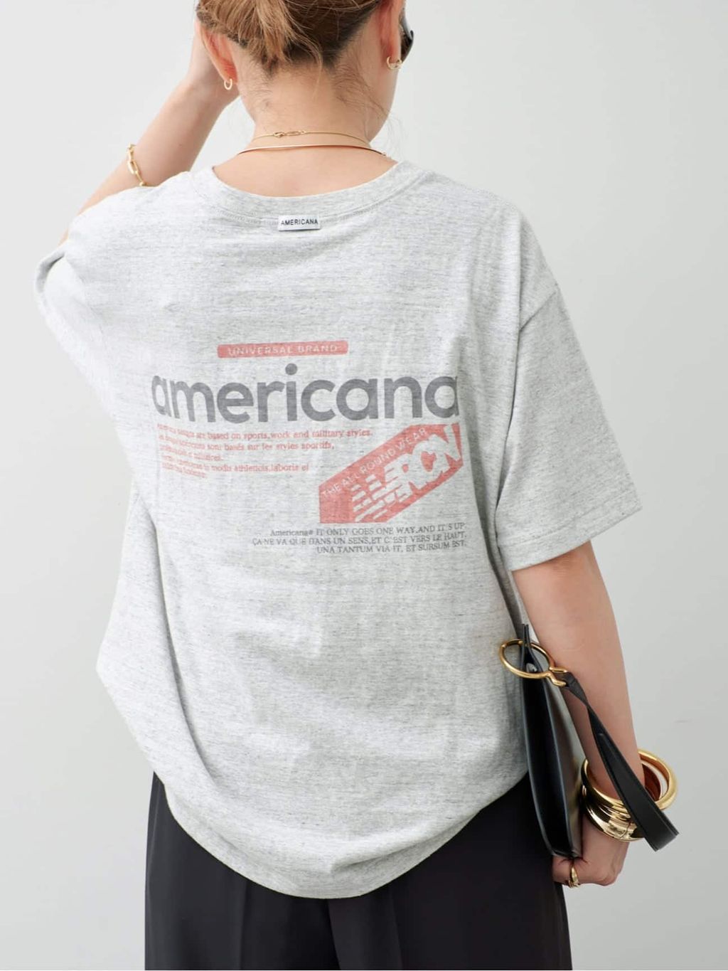 予約》【AMERICANA/アメリカーナ】TEEのコーディネートスナップ（MIO