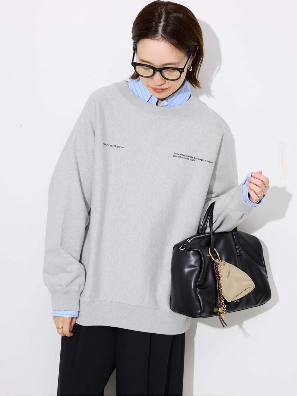 WEB限定/追加2》HAPPYCOLOR SHIRTのコーディネートスナップ（Sally