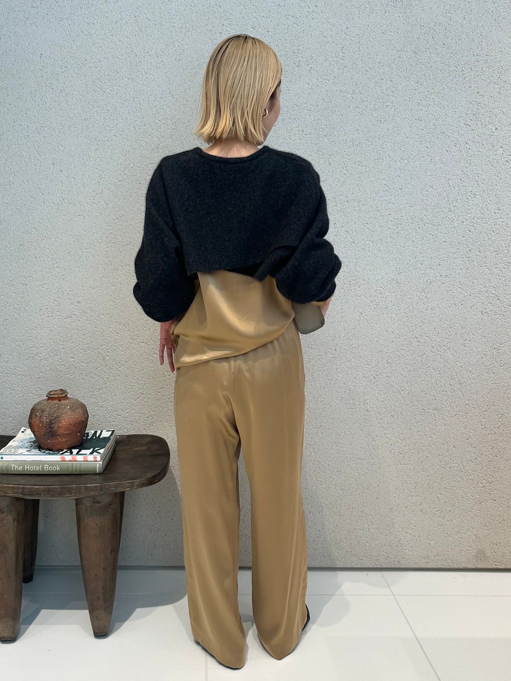 ENRICA / エンリカ SLEEVE CAPE ニットのコーディネートスナップ（nana