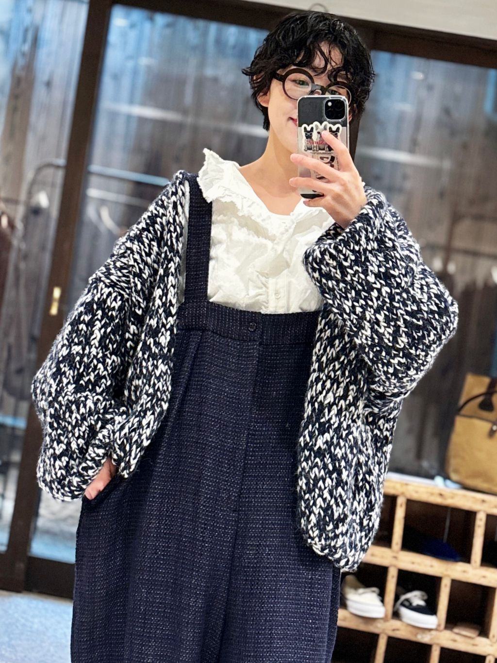 ツィード サスペンダーパンツのコーディネートスナップ（KS）｜journal