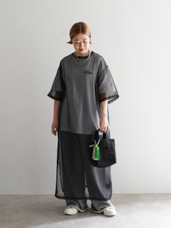 SUNDAY Sheer T-ワンピースのコーディネートスナップ（Y.S）｜journal