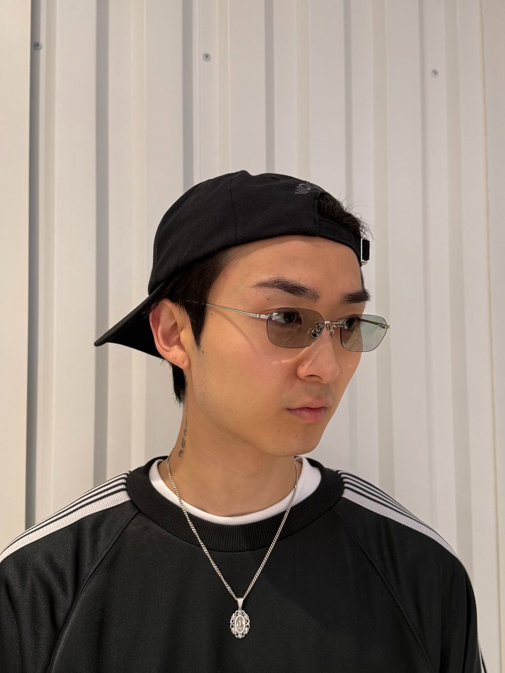 NEEDLES/ニードルズ Track Crew Neck Shirt - Poly Smoothの