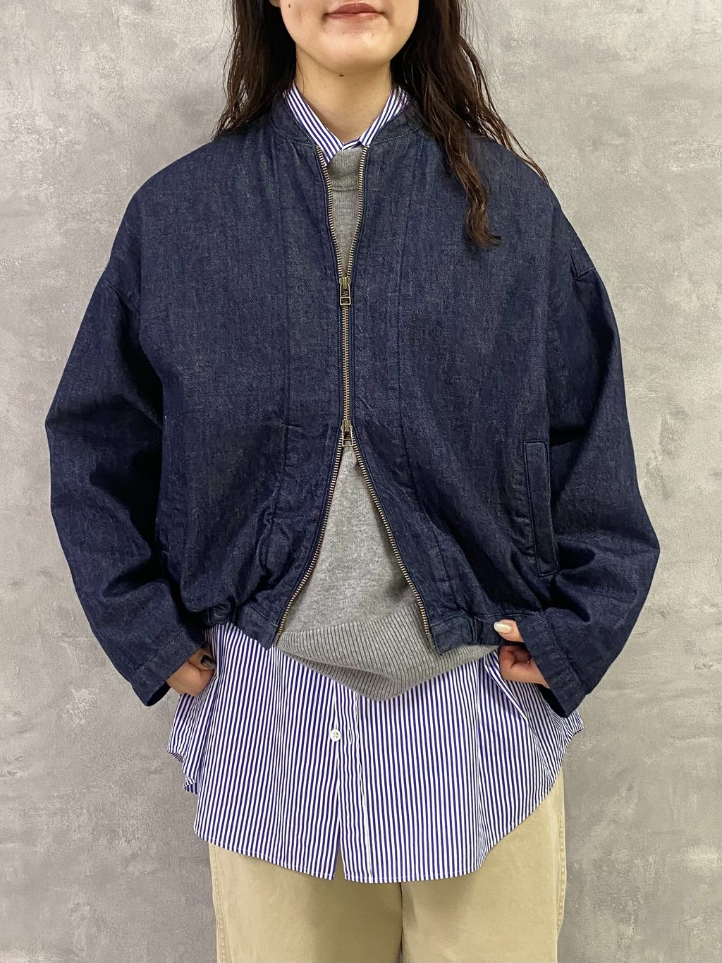 10OZデニム イージーブルゾンのコーディネートスナップ（A.S