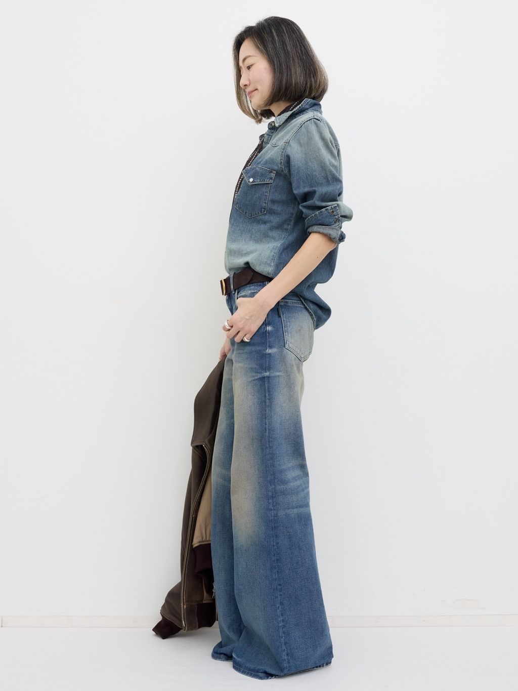 NILI LOTAN/ニリ ロタン】 TRAVIS SHIRTのコーディネートスナップ