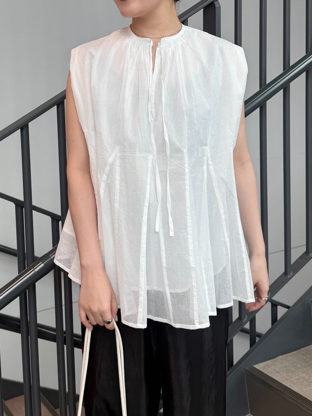 MARILYN MOON/マリリンムーン sheer cotton bl ブラウス 4263-104の