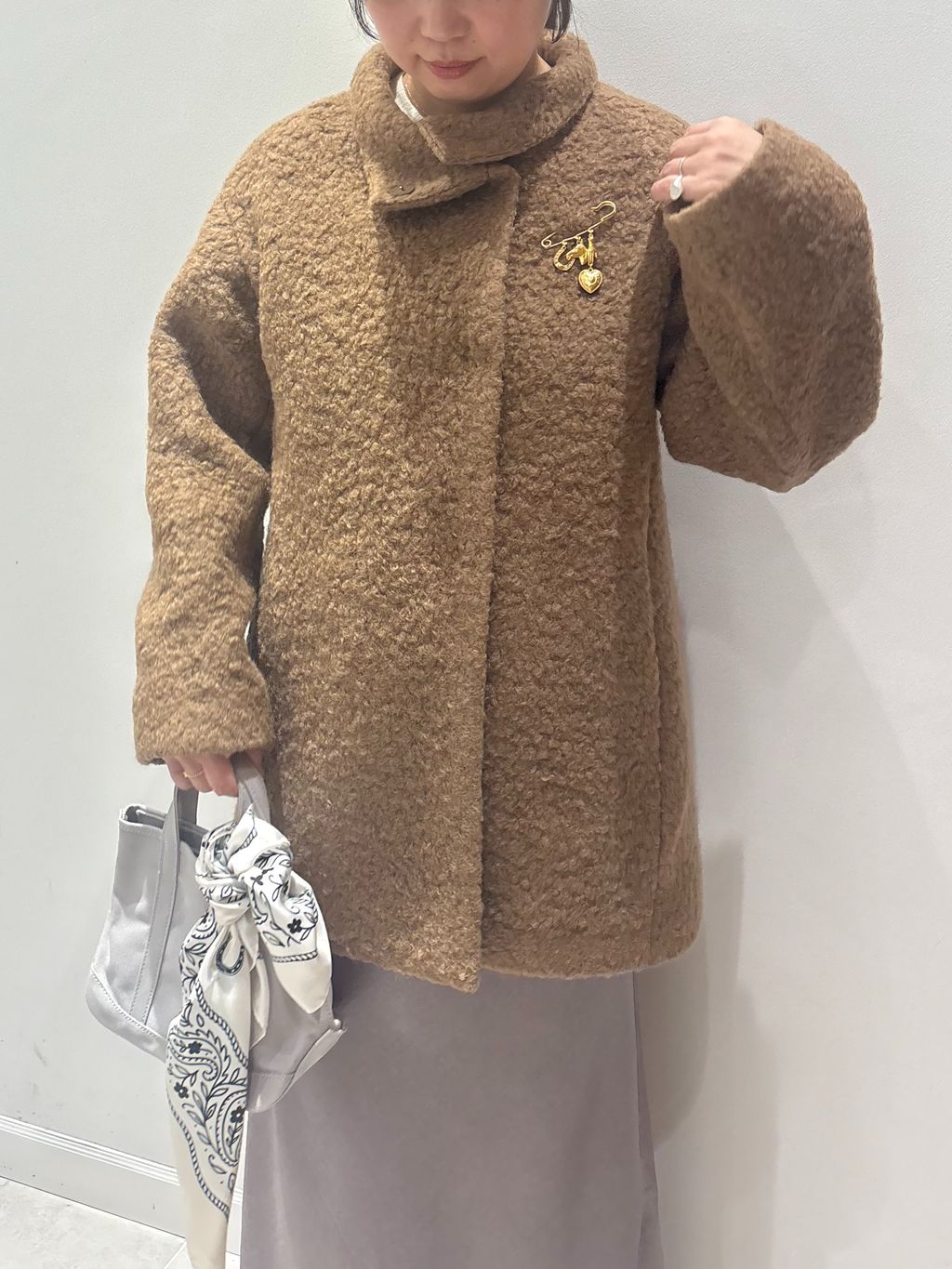 ループインレイハーフコートのコーディネートスナップ（non）｜IENA