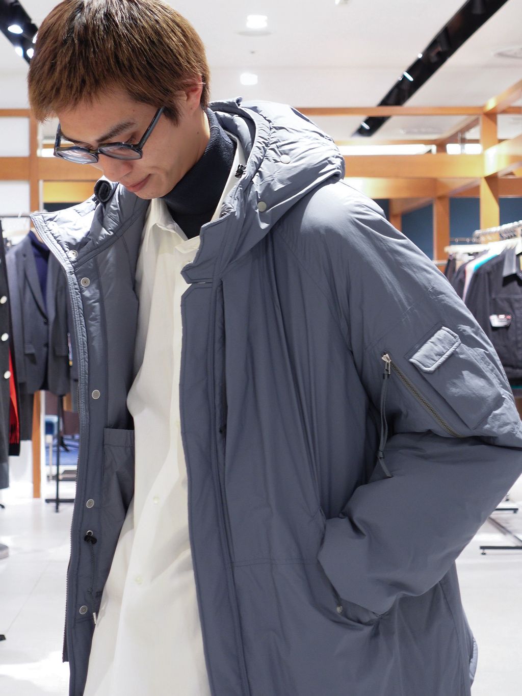 AURALEE (オーラリー) WASHED FINX TWILL SHIRTのコーディネート