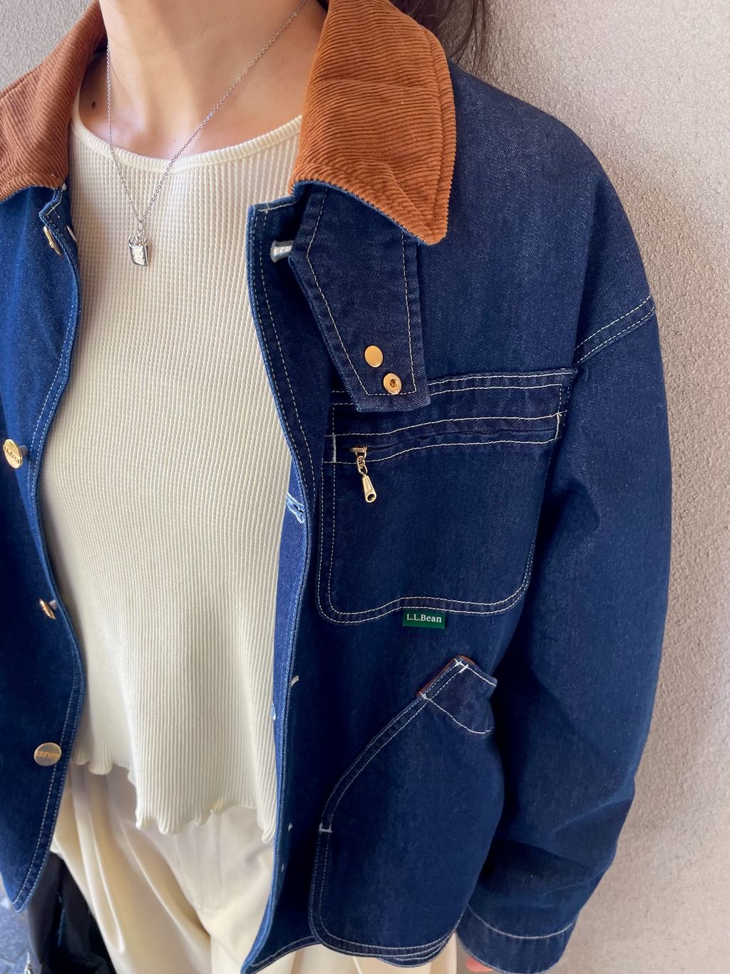 L.L.BEAN / エルエルビーン】Bean's Denim Field Coatのコーディネート