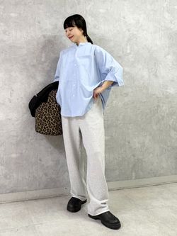 予約》C/Cu ドルマンシャツのコーディネートスナップ（K.H）｜journal