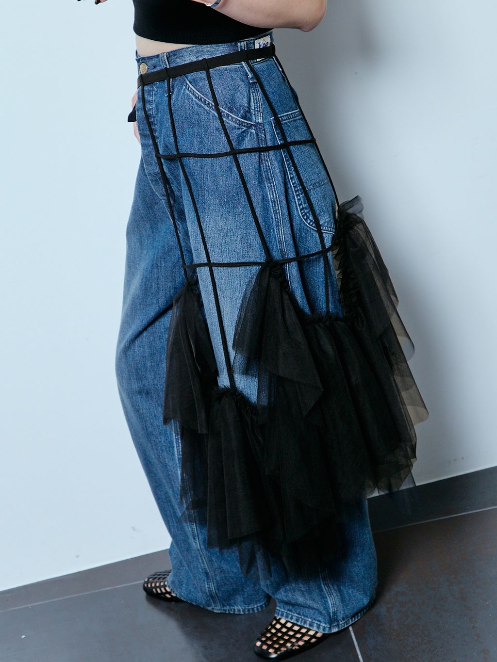 MARGE 別注 TULLE BONE WRAP スカートのコーディネートスナップ