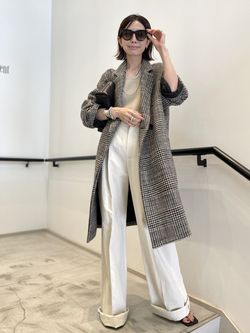 LISIERE CHECK W COATのコーディネートスナップ（BUYER.Y）｜L