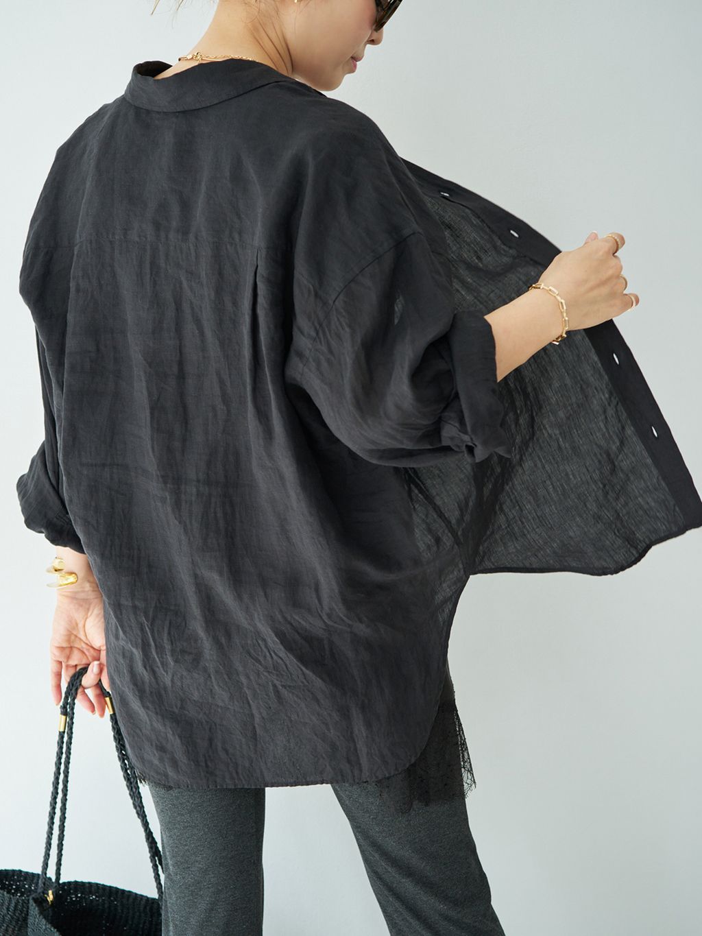 HIRO☆ドゥーズィエムクラス 予約》* Linen シャツのコーディネートスナップ（HIRO）｜Deuxieme
