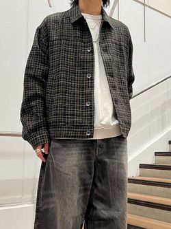 European Flax / ヨーロピアン フラックス トラッカー シャツ ブルゾン