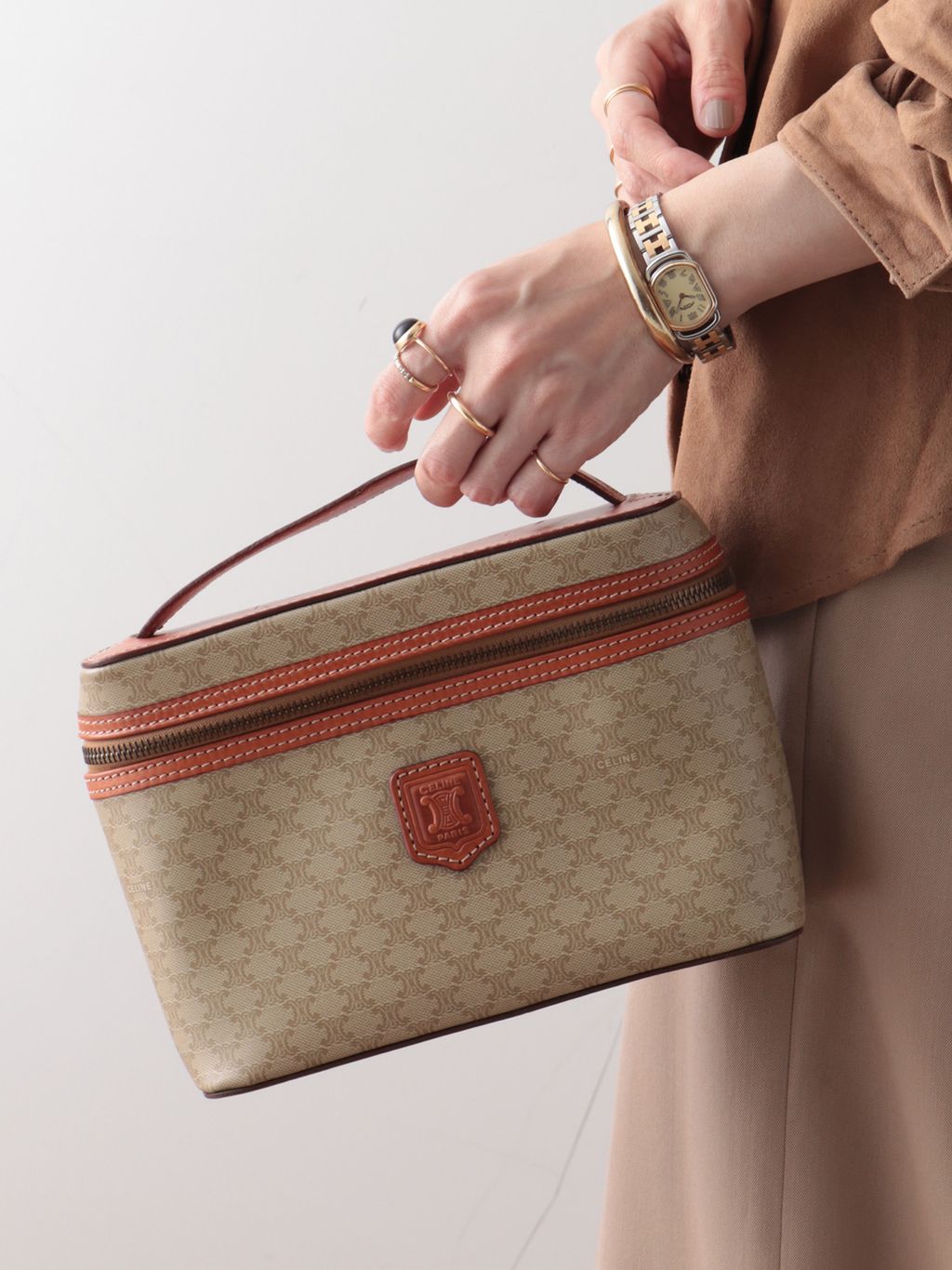 VINTAGE CELINE/セリーヌ】macadam バニティバッグのコーディネート