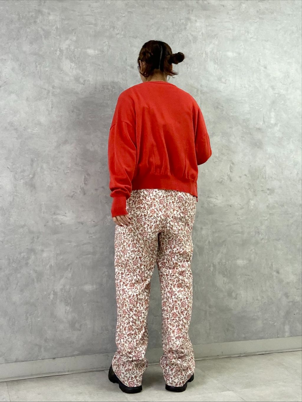 ボイルフラワー キャミサロペのコーディネートスナップ（M.F