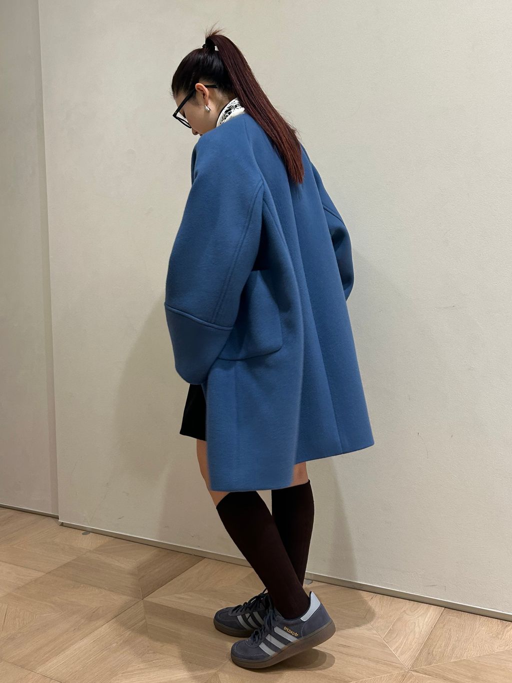 Super140 フォルムコートのコーディネートスナップ（NATSUKI）｜IENA